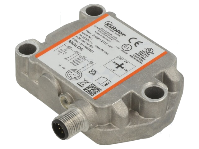 Sensor: hellingmeter; ±10°; connector M12; 2- axiaal; -40÷85°C Sensor: hellingmeter; ±10°; connector M12; 2- axiaal; -40÷85°C